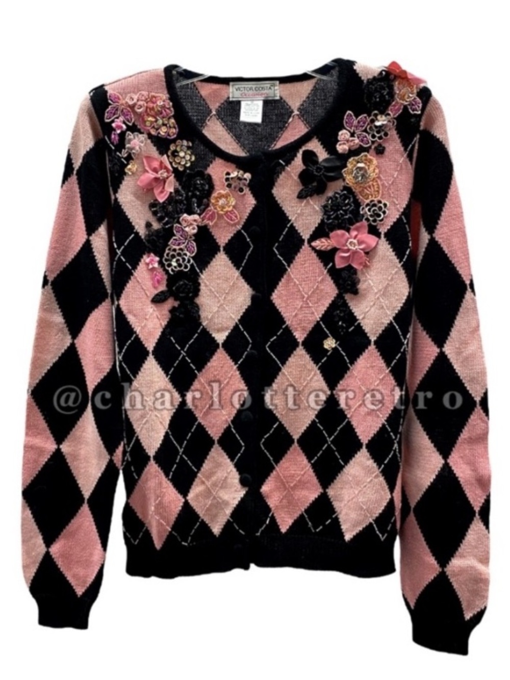 Victor Costa • Harlequin Plaid Sweater
